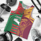 Custom NRL Rabbitohs and Broncos Men Tank Top Sporty Style