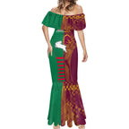 Custom NRL Rabbitohs and Broncos Mermaid Dress Sporty Style