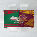 Custom NRL Rabbitohs and Broncos Tablecloth Sporty Style