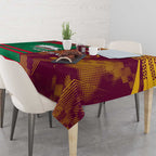 Custom NRL Rabbitohs and Broncos Tablecloth Sporty Style