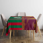 Custom NRL Rabbitohs and Broncos Tablecloth Sporty Style