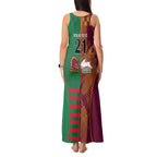 Custom NRL Rabbitohs and Broncos Tank Maxi Dress Sporty Style
