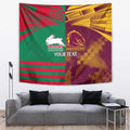 Custom NRL Rabbitohs and Broncos Tapestry Sporty Style