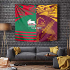 Custom NRL Rabbitohs and Broncos Tapestry Sporty Style