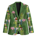 Aussie Santa Budgie Christmas Blazer Green Parakeet Tropical Floral