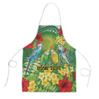 Australia Budgerigars Parakeets Personalised Apron Cute Budgies Santa Tropical Flowers