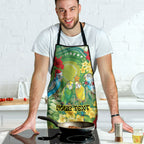 Australia Budgerigars Parakeets Personalised Apron Cute Budgies Santa Tropical Flowers