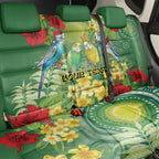 Australia Budgerigars Parakeets Personalised Back Car Seat Cover Cute Budgies Santa Tropical Flowers