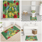 Australia Budgerigars Parakeets Personalised Bathroom Set Cute Budgies Santa Tropical Flowers