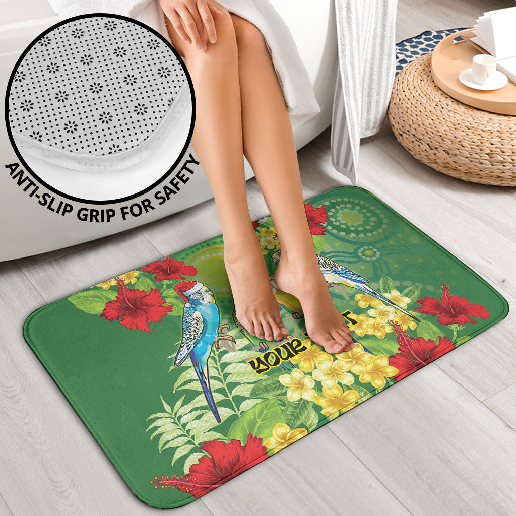 Australia Budgerigars Parakeets Personalised Bathroom Set Cute Budgies Santa Tropical Flowers