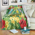 Australia Budgerigars Parakeets Personalised Blanket Cute Budgies Santa Tropical Flowers