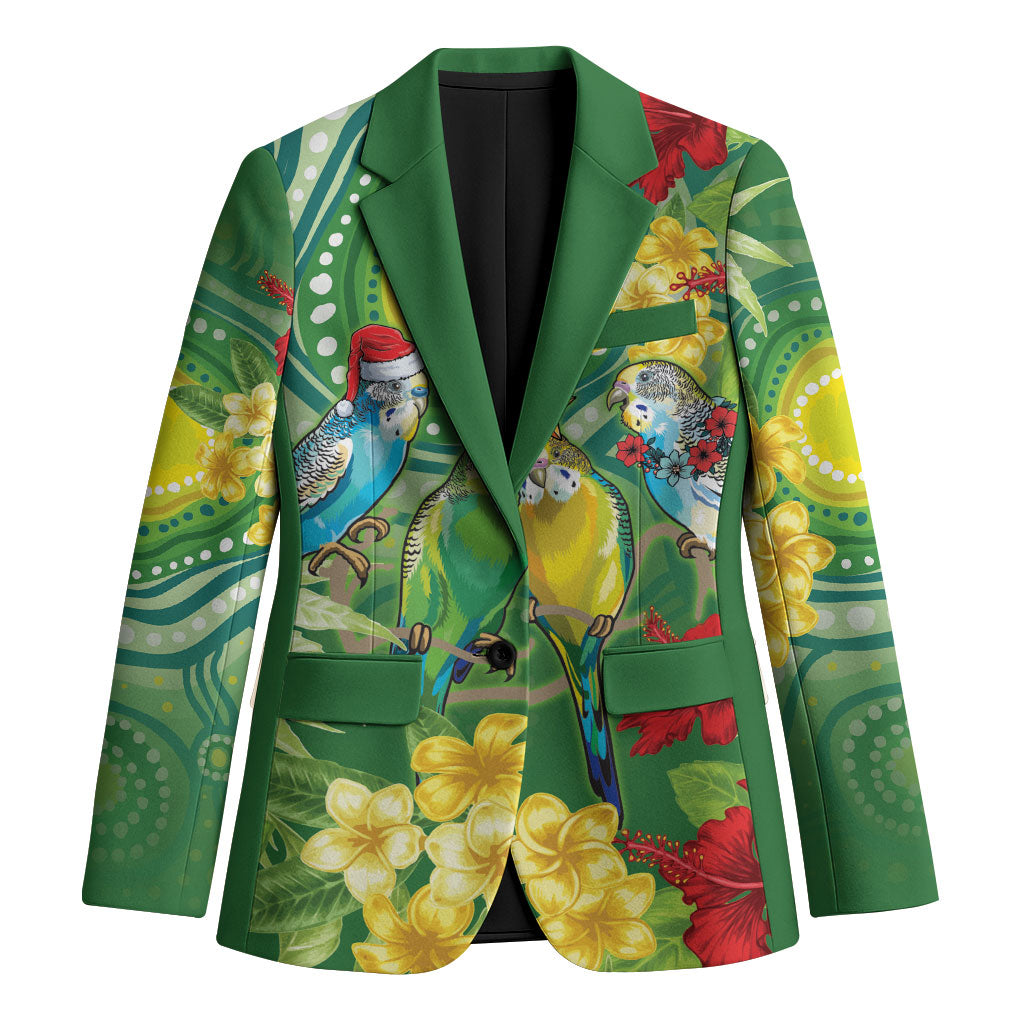 Australia Budgerigars Parakeets Personalised Blazer Cute Budgies Santa Tropical Flowers
