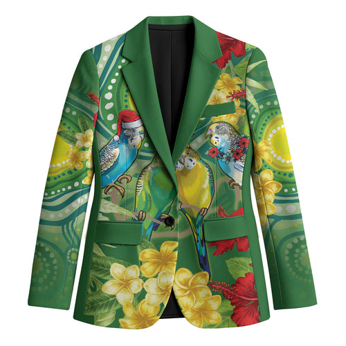 Australia Budgerigars Parakeets Personalised Blazer Cute Budgies Santa Tropical Flowers