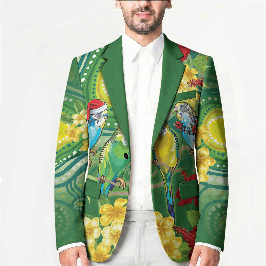 Australia Budgerigars Parakeets Personalised Blazer Cute Budgies Santa Tropical Flowers