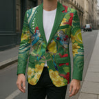 Australia Budgerigars Parakeets Personalised Blazer Cute Budgies Santa Tropical Flowers