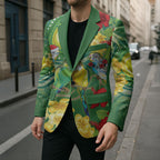 Australia Budgerigars Parakeets Personalised Blazer Cute Budgies Santa Tropical Flowers