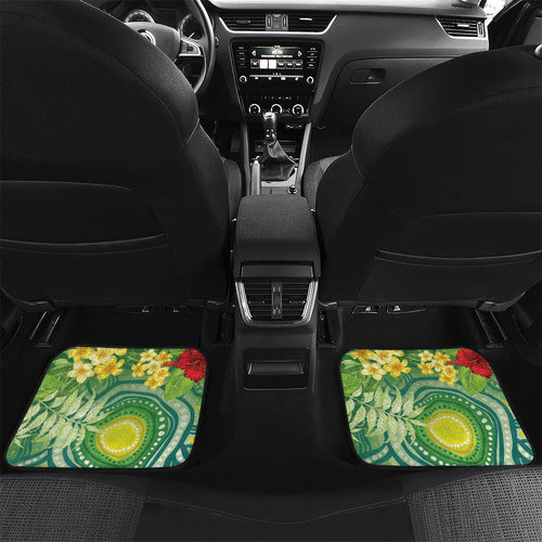 Australia Budgerigars Parakeets Personalised Car Mats Cute Budgies Santa Tropical Flowers