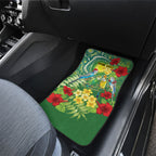 Australia Budgerigars Parakeets Personalised Car Mats Cute Budgies Santa Tropical Flowers