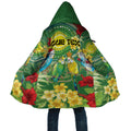 Australia Budgerigars Parakeets Personalised Cloak Cute Budgies Santa Tropical Flowers