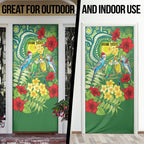 Australia Budgerigars Parakeets Personalised Door Cover Cute Budgies Santa Tropical Flowers