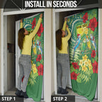 Australia Budgerigars Parakeets Personalised Door Cover Cute Budgies Santa Tropical Flowers