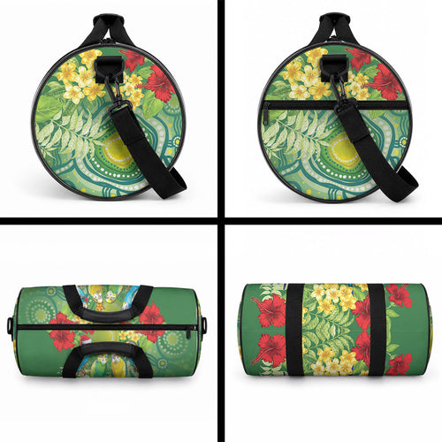 Australia Budgerigars Parakeets Personalised Duffle Bag Cute Budgies Santa Tropical Flowers