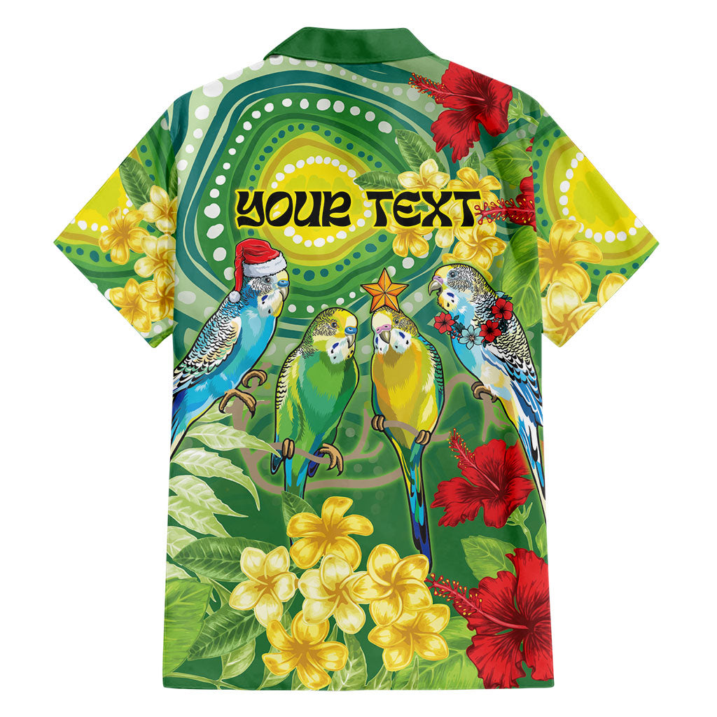 Australia Budgerigars Parakeets Personalised Family Matching Summer Maxi Dress and Hawaiian Shirt Cute Budgies Santa Tropical Flowers