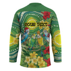 Australia Budgerigars Parakeets Personalised Hockey Jersey Cute Budgies Santa Tropical Flowers