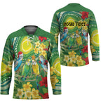 Australia Budgerigars Parakeets Personalised Hockey Jersey Cute Budgies Santa Tropical Flowers