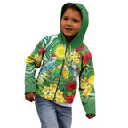 Australia Budgerigars Parakeets Personalised Kid Hoodie Cute Budgies Santa Tropical Flowers