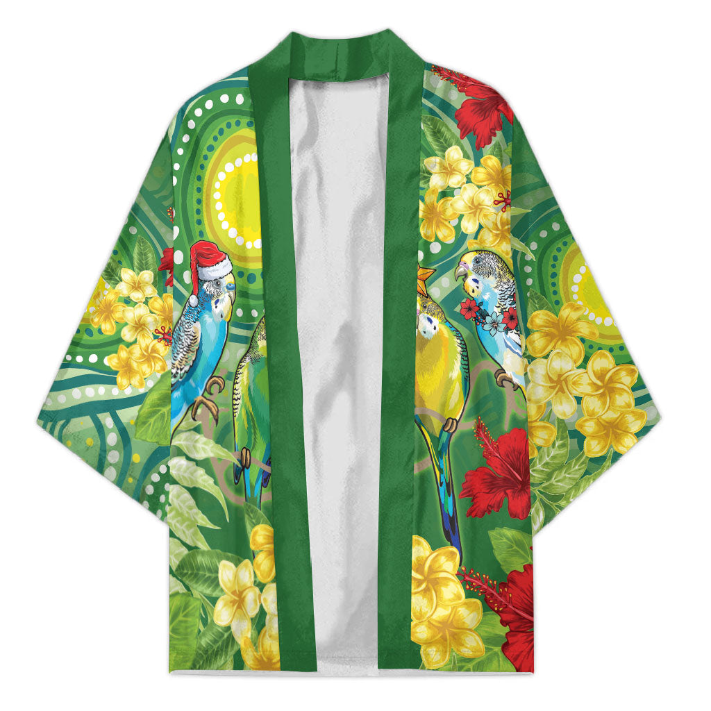 Australia Budgerigars Parakeets Personalised Kimono Cute Budgies Santa Tropical Flowers