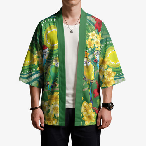 Australia Budgerigars Parakeets Personalised Kimono Cute Budgies Santa Tropical Flowers