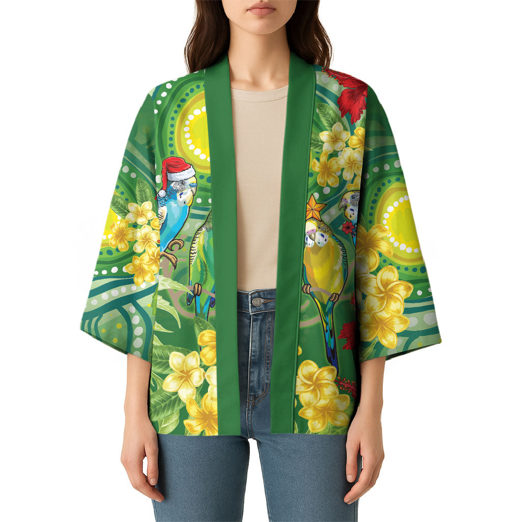 Australia Budgerigars Parakeets Personalised Kimono Cute Budgies Santa Tropical Flowers