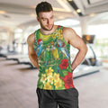 Australia Budgerigars Parakeets Personalised Men Tank Top Cute Budgies Santa Tropical Flowers