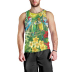 Australia Budgerigars Parakeets Personalised Men Tank Top Cute Budgies Santa Tropical Flowers