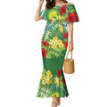 Australia Budgerigars Parakeets Personalised Mermaid Dress Cute Budgies Santa Tropical Flowers