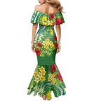 Australia Budgerigars Parakeets Personalised Mermaid Dress Cute Budgies Santa Tropical Flowers