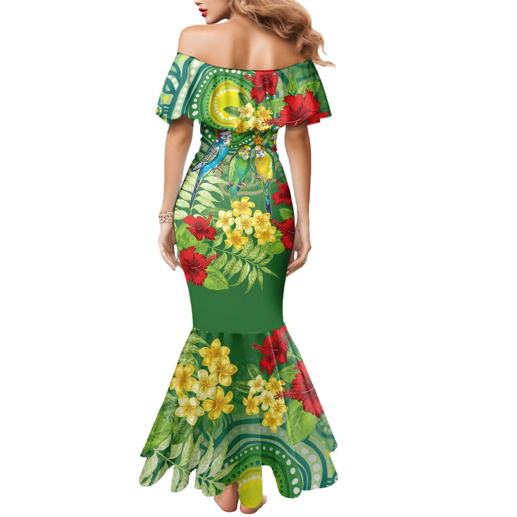 Australia Budgerigars Parakeets Personalised Mermaid Dress Cute Budgies Santa Tropical Flowers