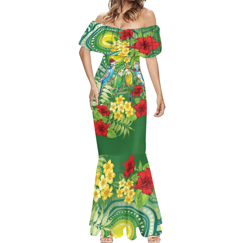 Australia Budgerigars Parakeets Personalised Mermaid Dress Cute Budgies Santa Tropical Flowers