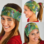 Australia Budgerigars Parakeets Personalised Neck Gaiter Cute Budgies Santa Tropical Flowers