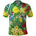 Australia Budgerigars Parakeets Personalised Polo Shirt Cute Budgies Santa Tropical Flowers