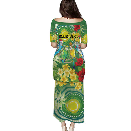 Australia Budgerigars Parakeets Personalised Puletasi Cute Budgies Santa Tropical Flowers