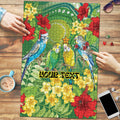 Australia Budgerigars Parakeets Personalised Puzzle Cute Budgies Santa Tropical Flowers