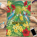 Australia Budgerigars Parakeets Personalised Puzzle Cute Budgies Santa Tropical Flowers