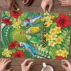 Australia Budgerigars Parakeets Personalised Puzzle Cute Budgies Santa Tropical Flowers