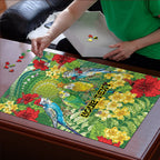 Australia Budgerigars Parakeets Personalised Puzzle Cute Budgies Santa Tropical Flowers