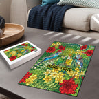 Australia Budgerigars Parakeets Personalised Puzzle Cute Budgies Santa Tropical Flowers