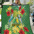 Australia Budgerigars Parakeets Personalised Quilt Cute Budgies Santa Tropical Flowers