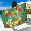 Australia Budgerigars Parakeets Personalised Sarong Cute Budgies Santa Tropical Flowers