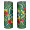 Australia Budgerigars Parakeets Personalised Skinny Tumbler Cute Budgies Santa Tropical Flowers